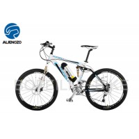 made in chinese/double suspension electric mountain bike