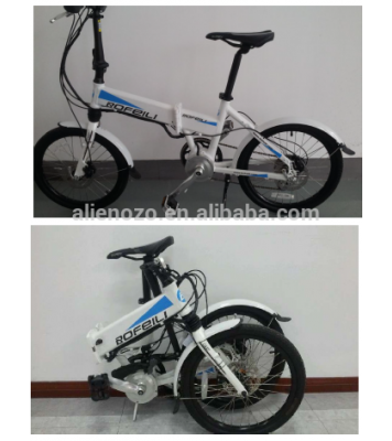 middle motor/250w motor/hidden battery/e bike/uphill riding/20'' wheel size/made in china/foldable electric bike